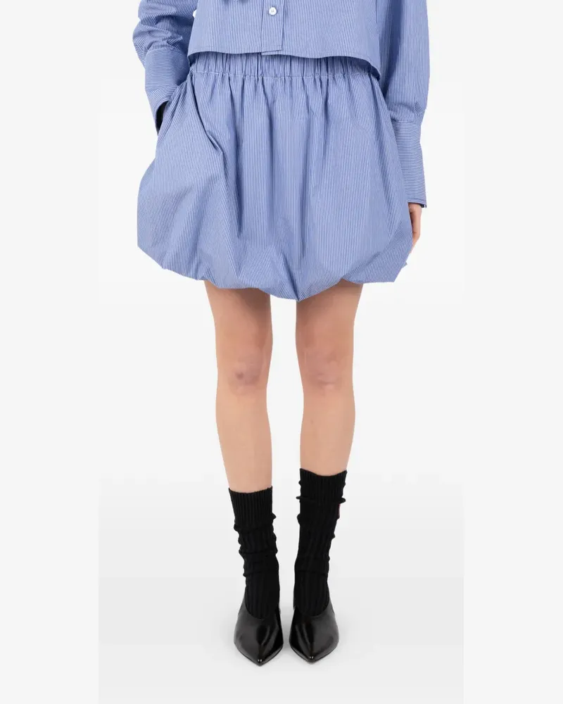 Société Anonyme striped gathered mini skirt - Blau Blau