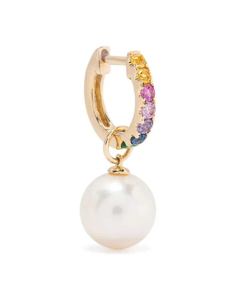 Roxanne First 14kt Gelbgoldohrring mit Saphiren und Perlen Gold