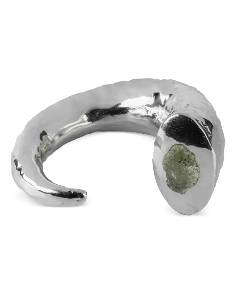 Parts Of Four Giant Horn Armband mit Aquamarin - Silber Silber