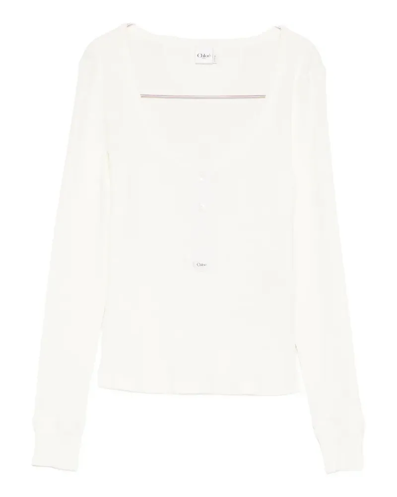 Chloé Henley T-shirt - Nude Nude