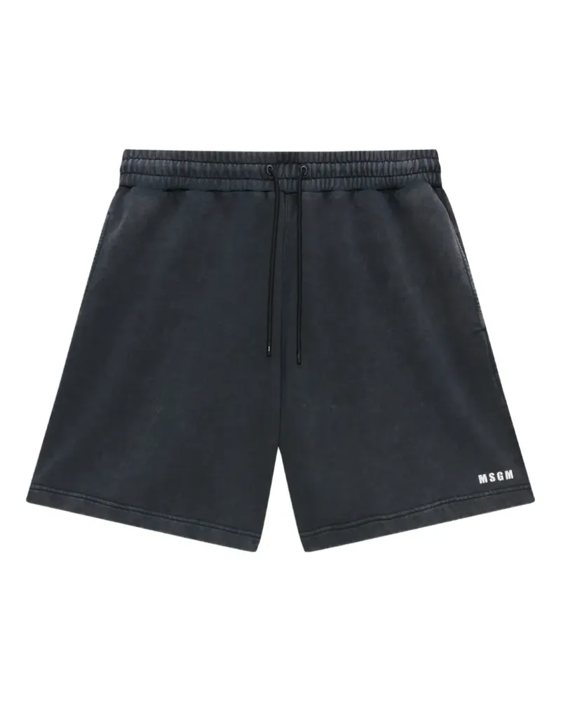 MSGM Shorts mit Kordelzug - Grau Grau