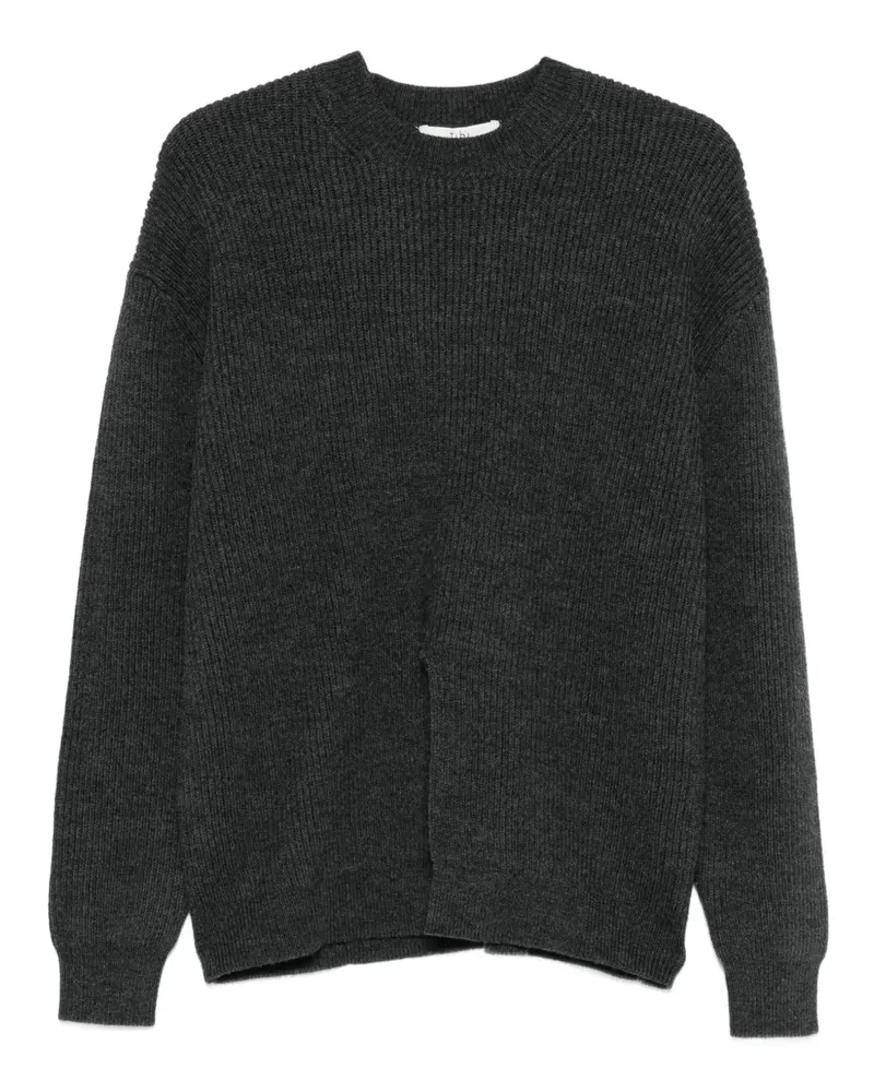 tibi Gerippter Strickpullover - Grau Grau