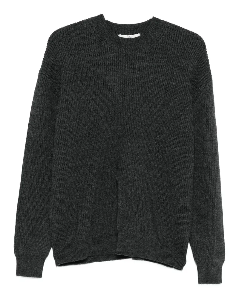 tibi ribbed-knit jumper - Grau Grau