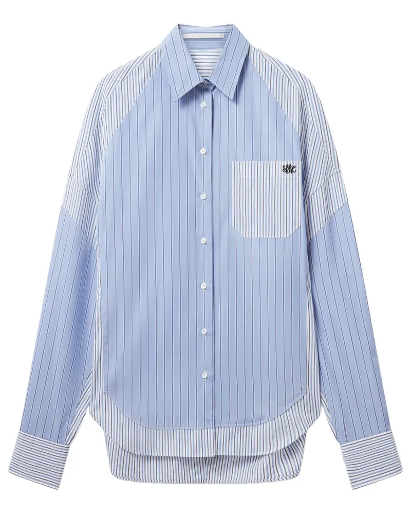 Stella McCartney Gestreiftes Hemd - Blau Blau