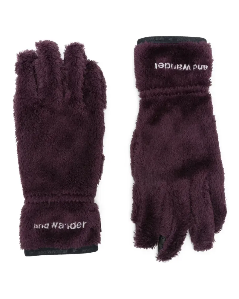 and wander Handschuhe aus Fleece - Violett Violett