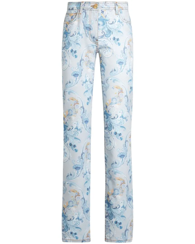 Etro Jeans mit Paisley-Print - Blau Blau