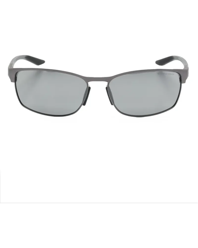 Nike Modern Metal Sonnenbrille mit eckigem Gestell - Grau Grau