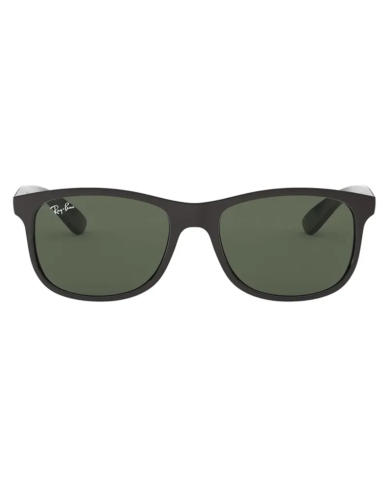 Ray Ban Eckige Andy Sonnenbrille - Schwarz Schwarz