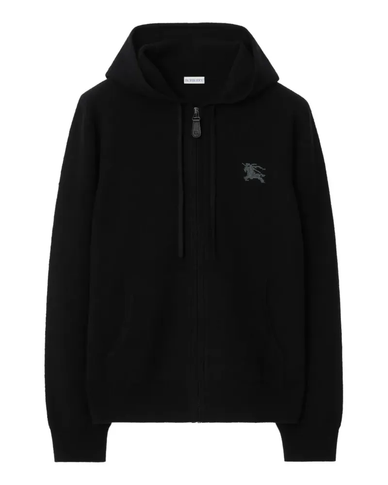 Burberry Kapuzenjacke mit Equestrian Knight-Design - Schwarz Schwarz