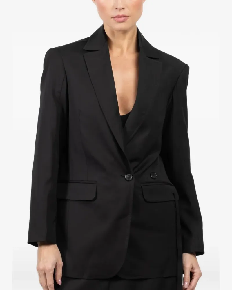 Isabel Benenato wool jacket - Schwarz Schwarz