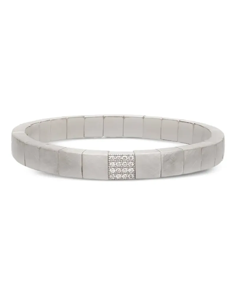 Roberto Demeglio Scacco Stretcharmband mit Diamant - Silber Silber