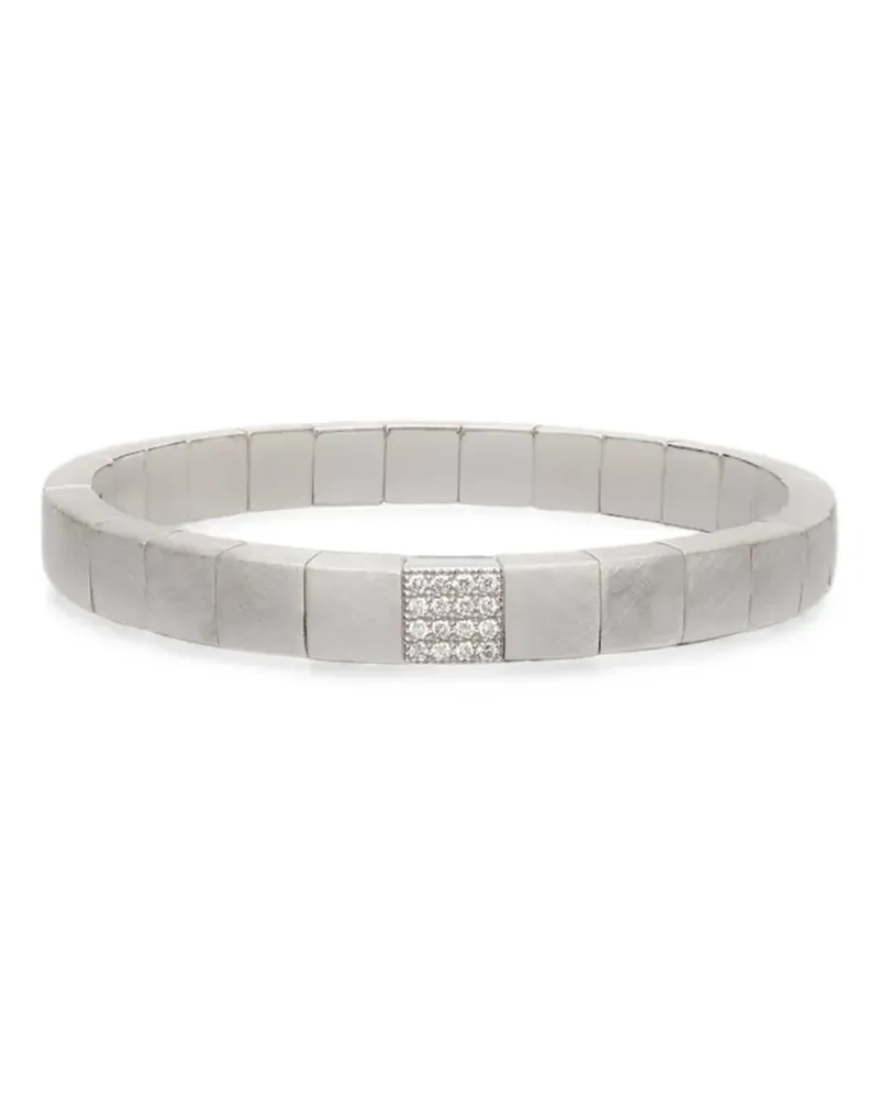 Roberto Demeglio Scacco diamond stretch bracelet - Silber Silber