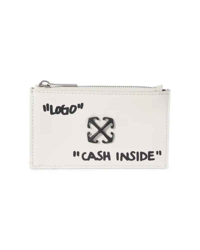 OFF-WHITE Jitney Quote Kartenetui - Weiß Weiß