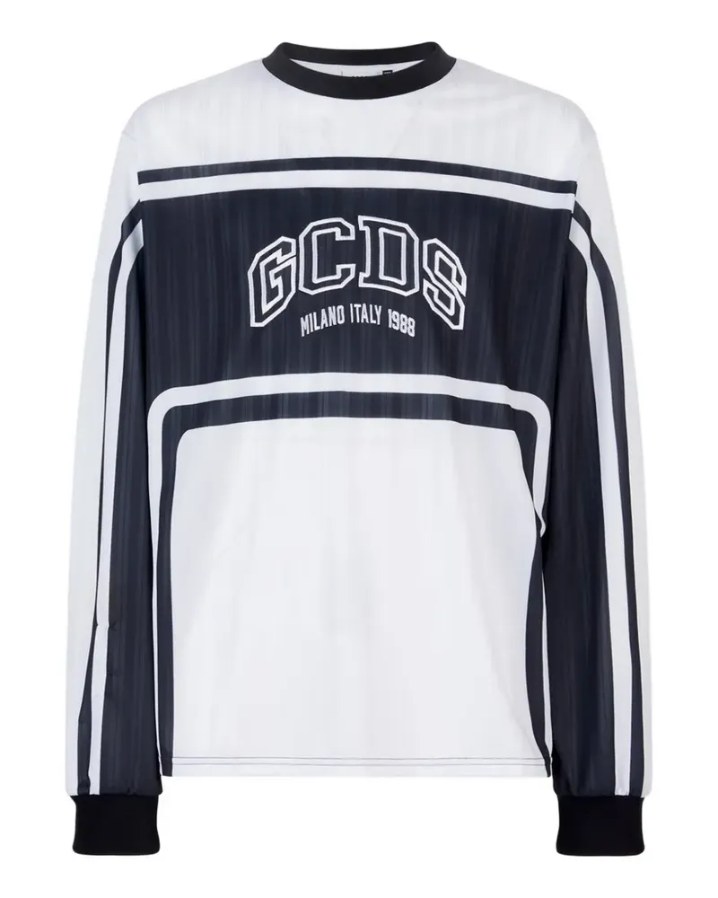 GCDS Racing Langarmshirt - Weiß Weiß