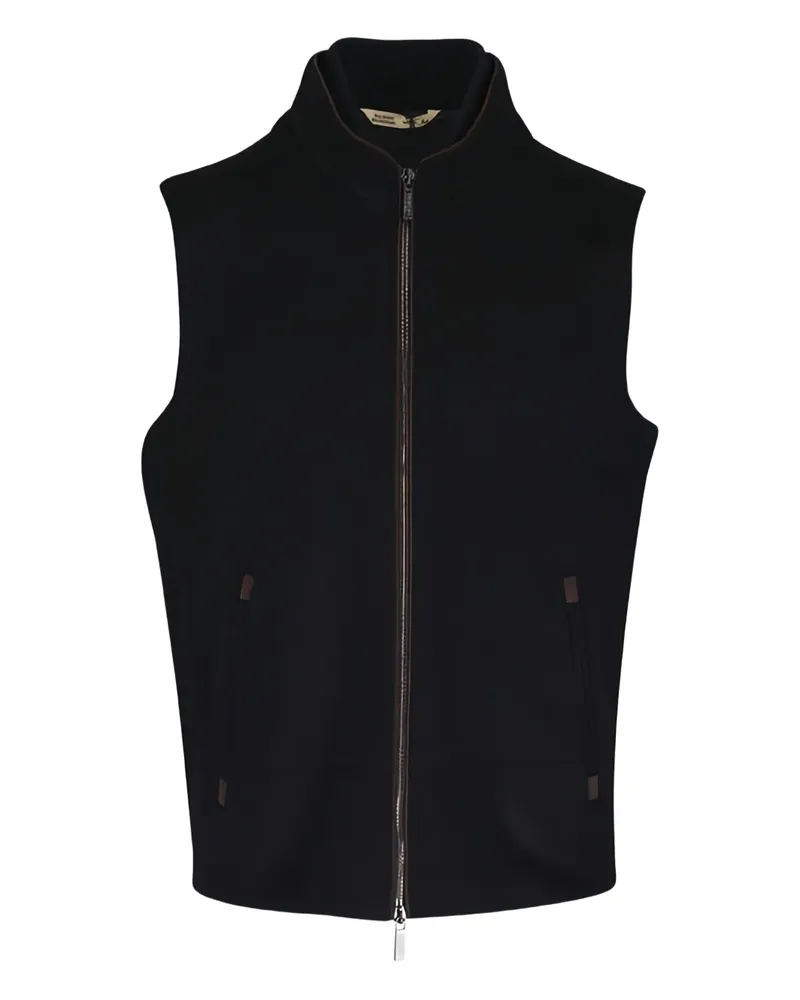 Maurizio Baldassari Wattierte Jacke mit Reißverschluss - Schwarz Schwarz