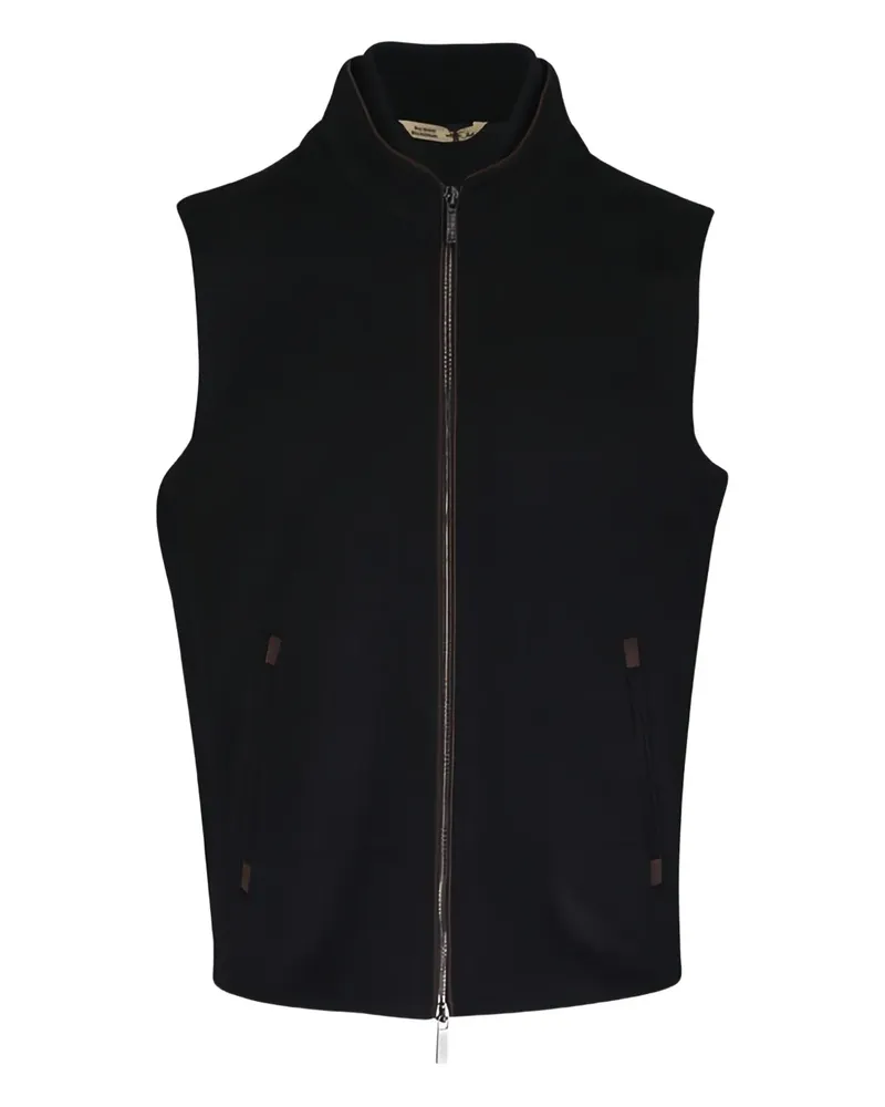 Maurizio Baldassari Wattierte Jacke mit Reißverschluss - Schwarz Schwarz