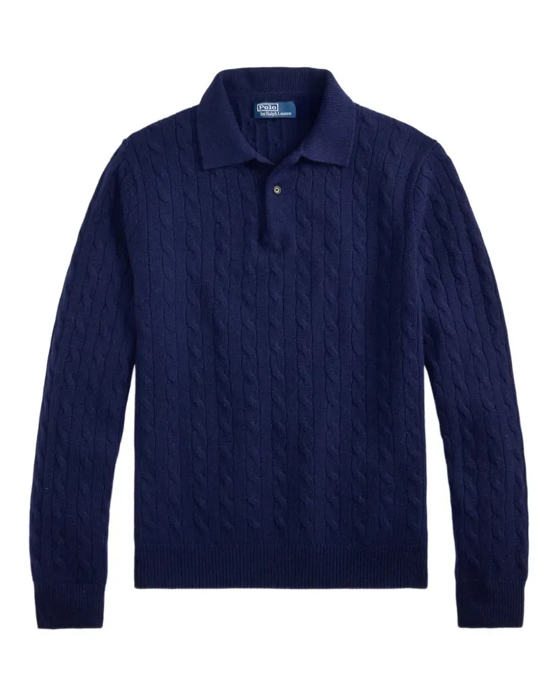 Ralph Lauren Pullover mit Zopfmuster - Blau Blau
