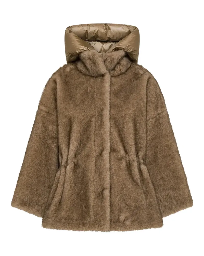 Seventy Kapuzenjacke aus Faux Fur - Braun Braun