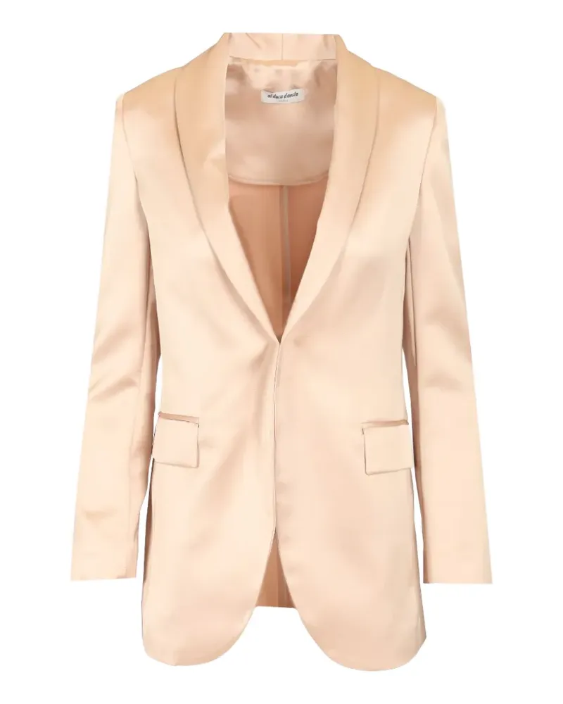 Al Duca D’Aosta 1902 satin shawl-lapel blazer - Nude Nude