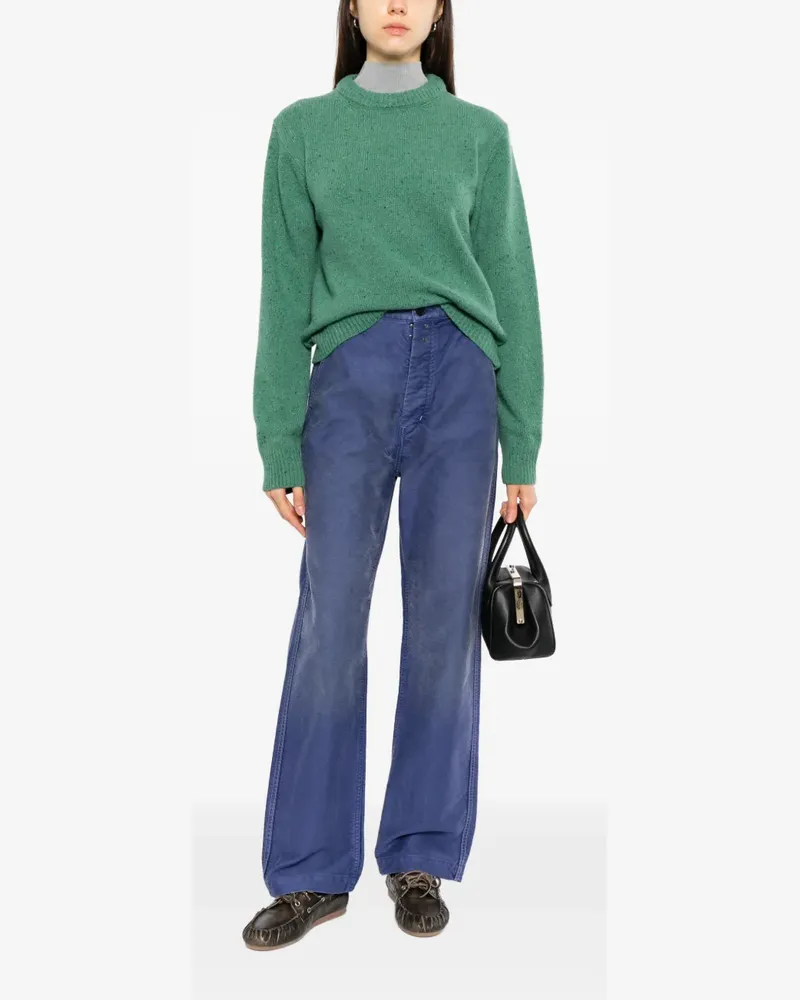 AURALEE faded-wash wide-leg jeans - Violett Violett