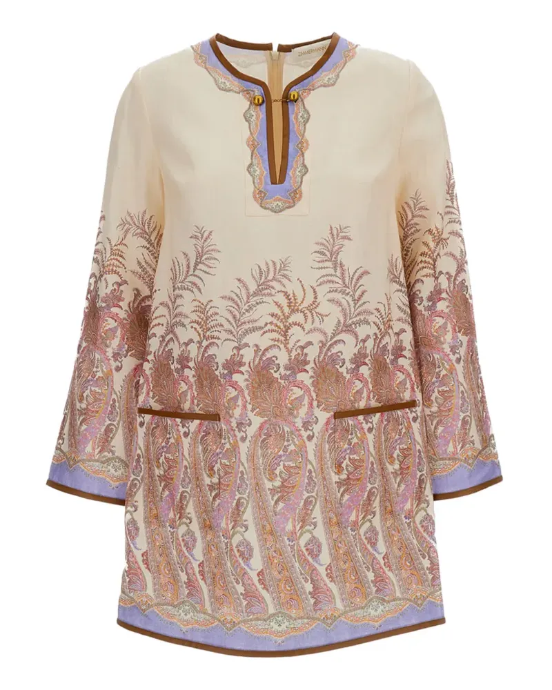 Zimmermann Kleid mit aufgesetzten Taschen - Nude Nude