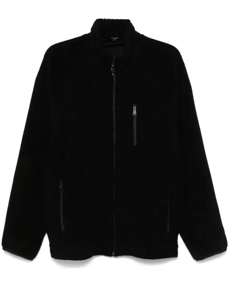 Fendi Sweatshirt mit FF-Muster - Schwarz Schwarz