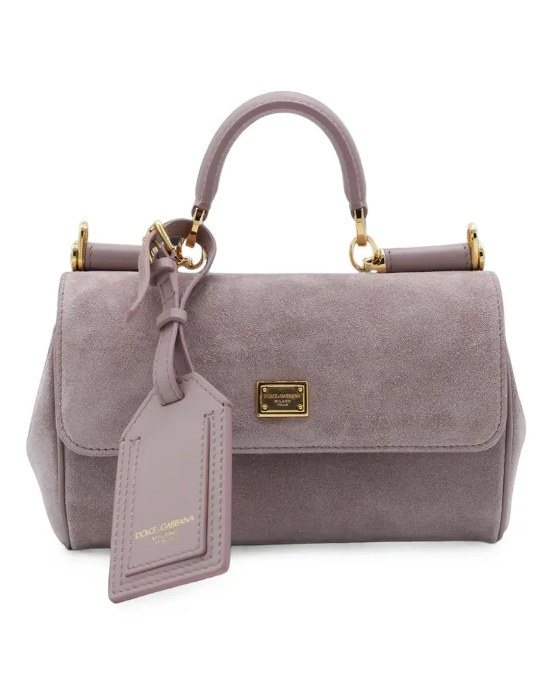 Dolce & Gabbana Mini My Sicily Handtasche aus Leder - Rosa Rosa