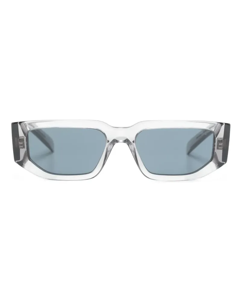 Prada Sonnenbrille mit eckigem Gestell - Grau Grau