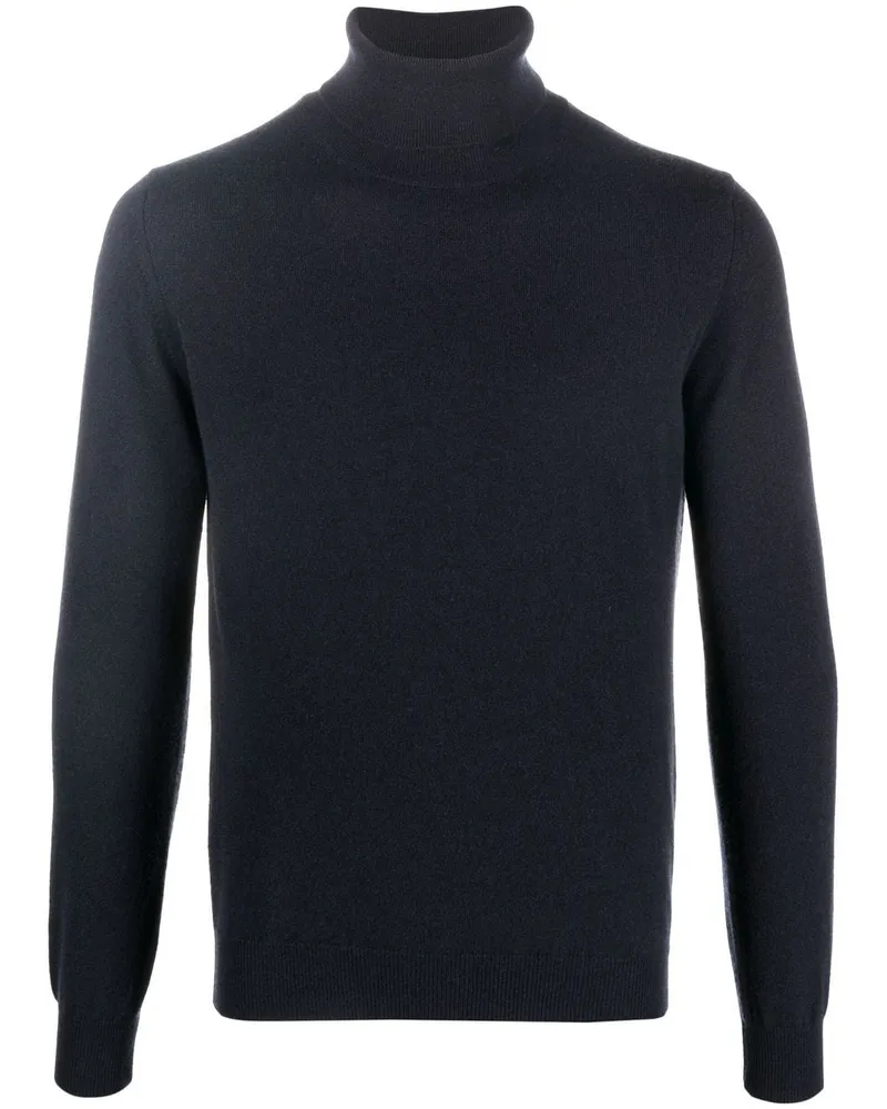 Corneliani Pullover mit Rollkragen Blau