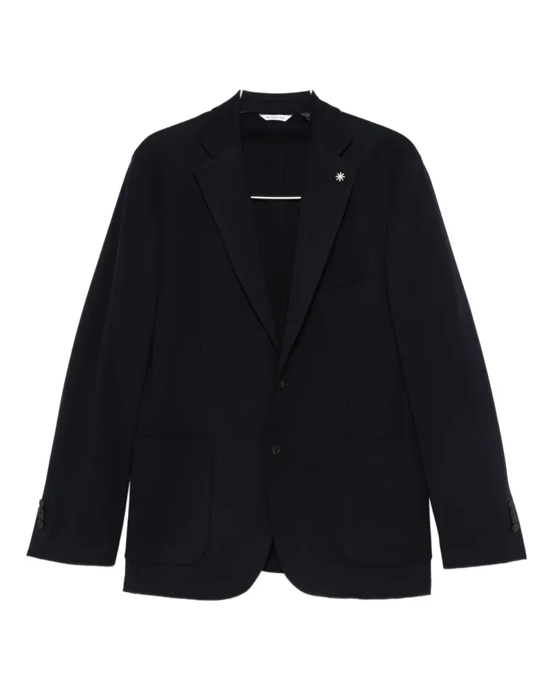 Manuel Ritz notched-lapel single-breasted blazer - Schwarz Schwarz