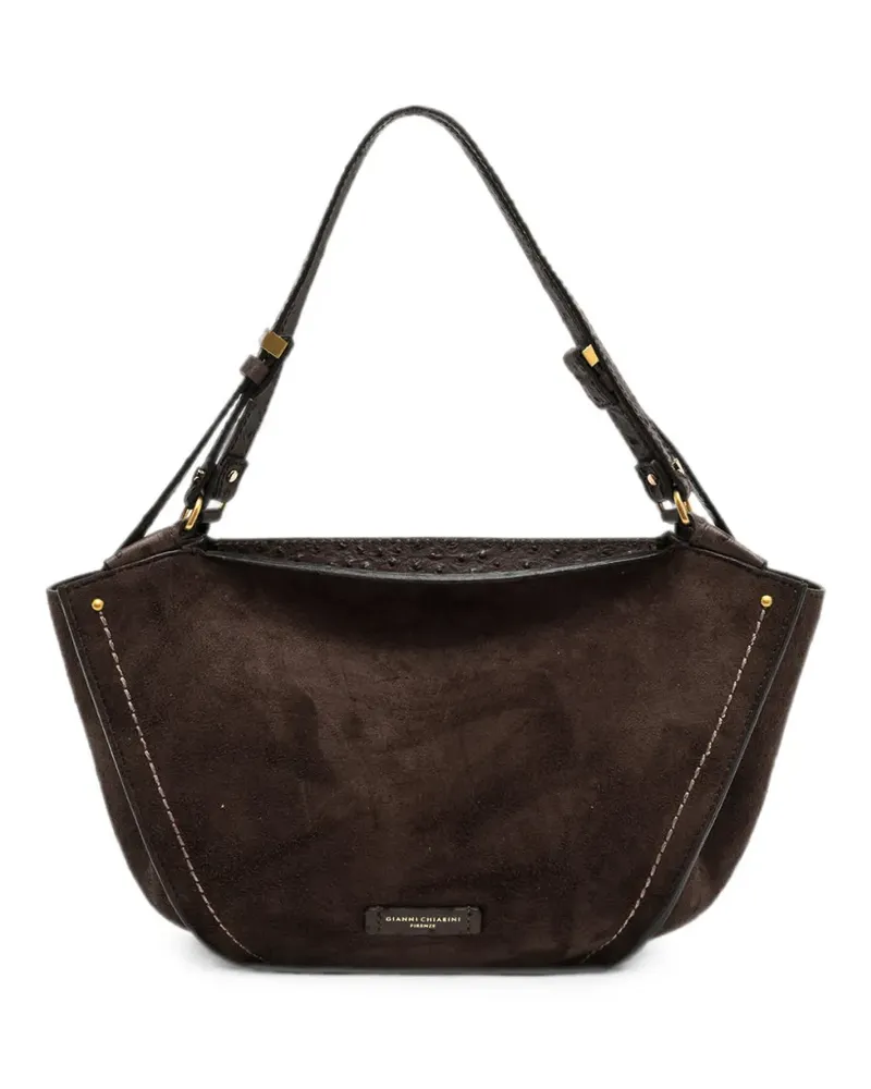 Gianni Chiarini Bloom suede shoulder bag - Braun Braun