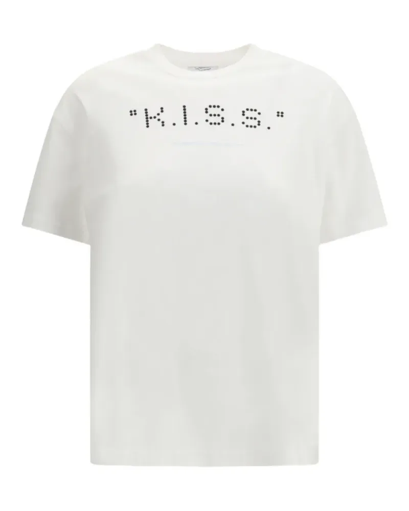 OFF-WHITE crew-neck T-shirt - Weiß Weiß