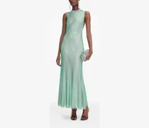 Kleid mit Strass - Grün