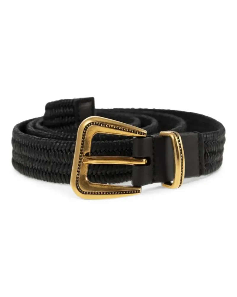 Brunello Cucinelli woven belt - Schwarz Schwarz