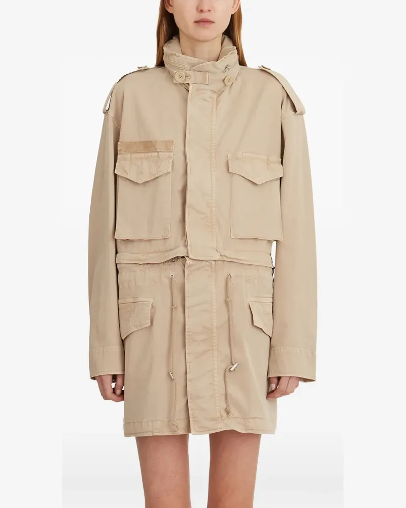 Helmut Lang Field front-pockets jacket - Nude Nude