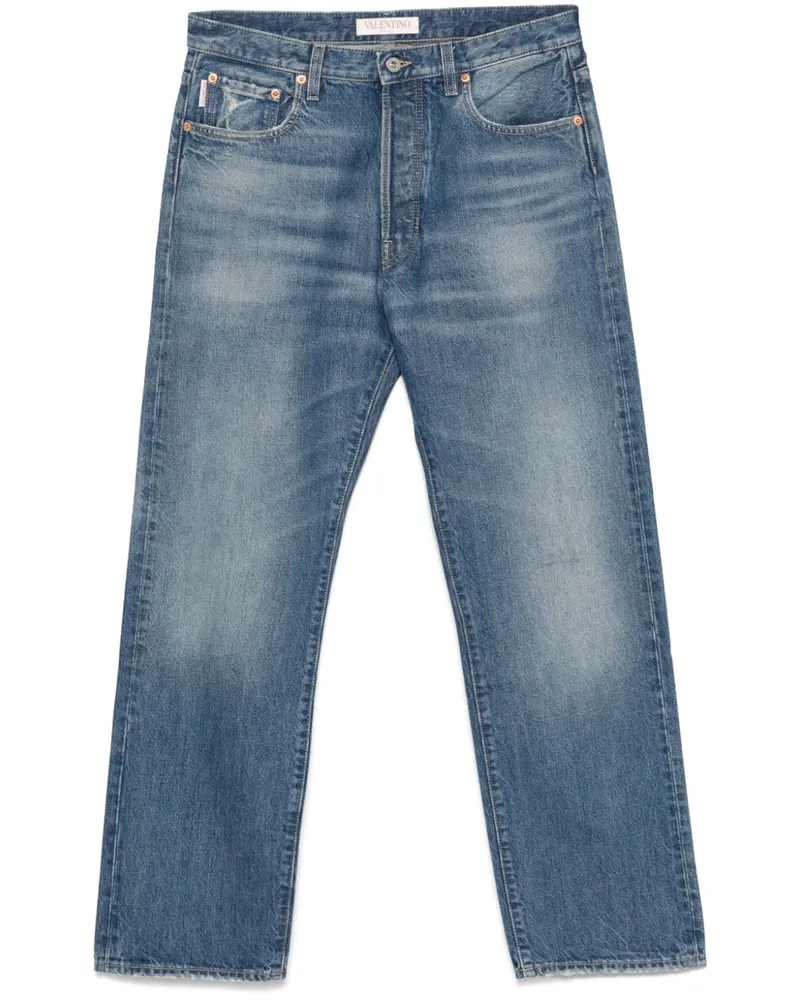 Valentino Garavani Jeans mit V-Detail - Blau Blau