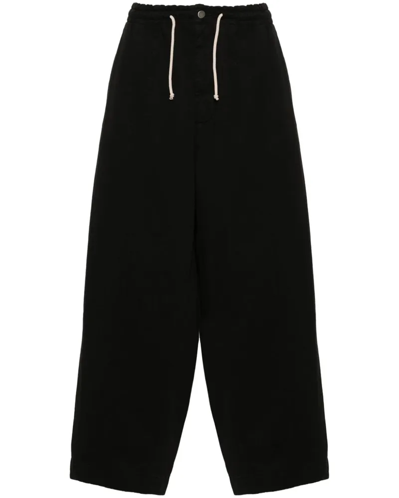 Société Anonyme Tapered-Hose mit Logo-Stickerei Schwarz