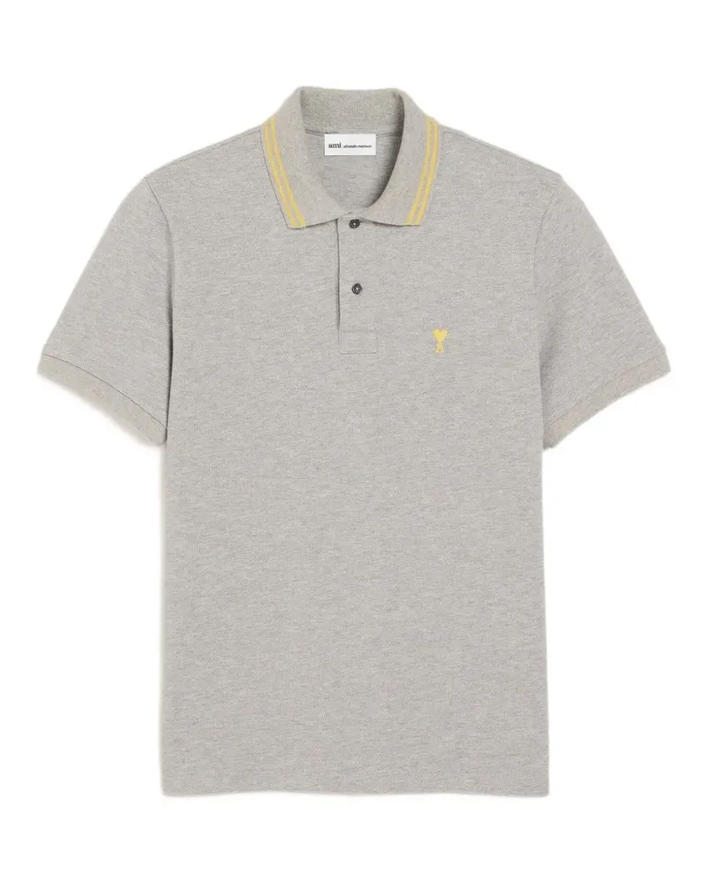 AMI Paris Ami de Coeur Poloshirt - Grau Grau