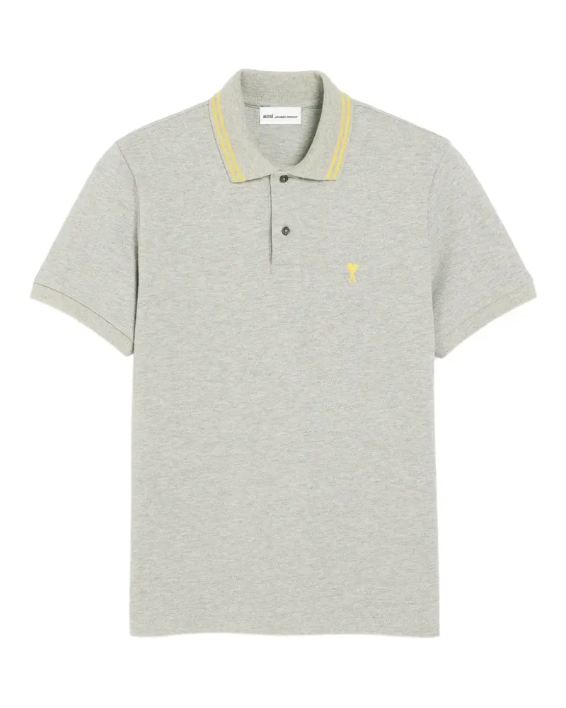 AMI Paris Ami de Coeur Poloshirt - Grau Grau