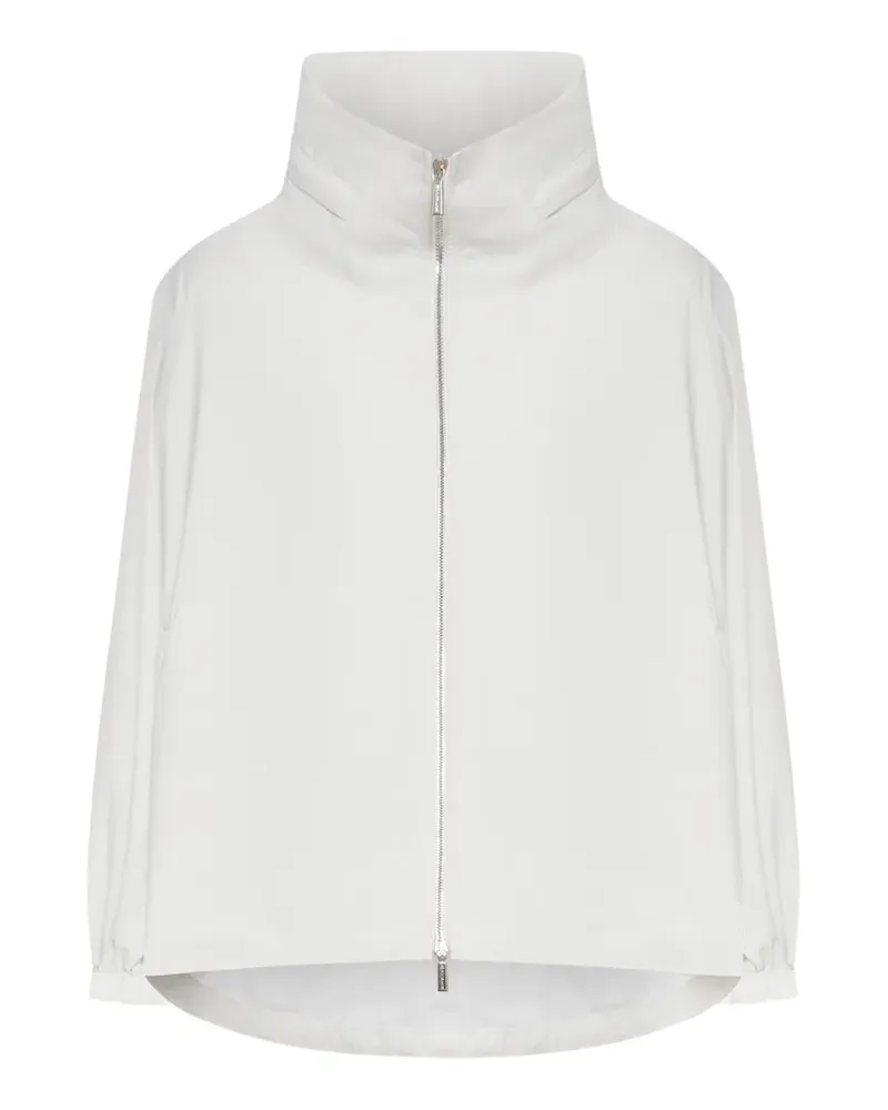 MOORER zip high-neck jacket - Weiß Weiß