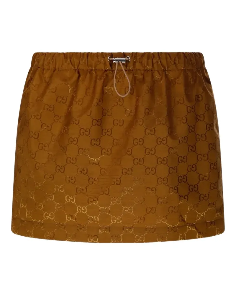 Gucci Minirock mit Monogramm - Braun Braun