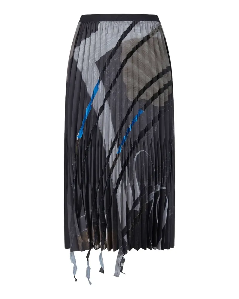 JNBY Midirock mit abstraktem Print - Schwarz Schwarz