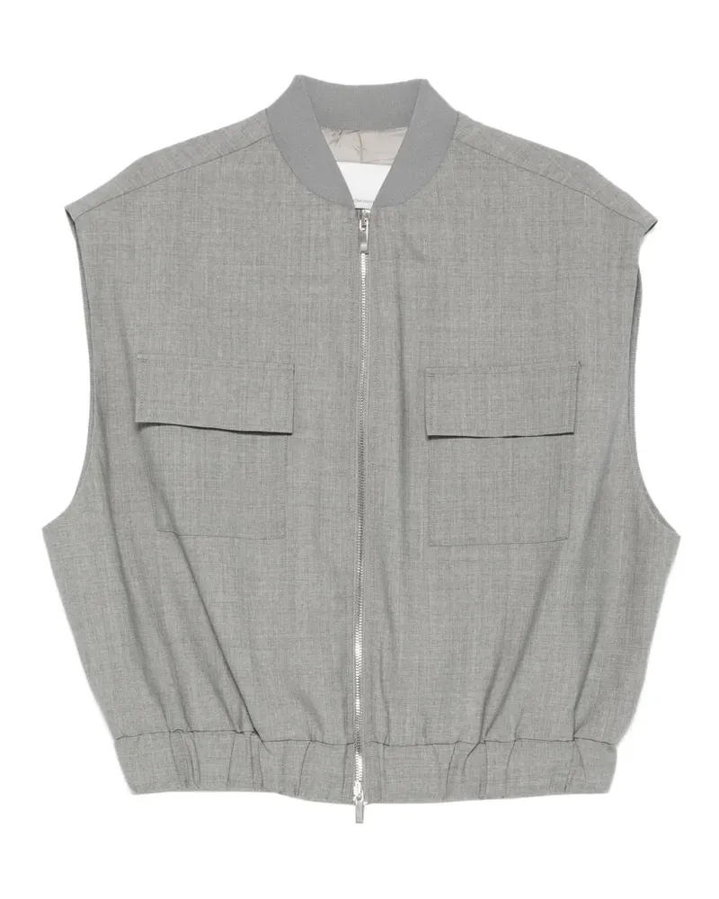 nine:inthe:morning flap-pockets waistcoat - Grau Grau