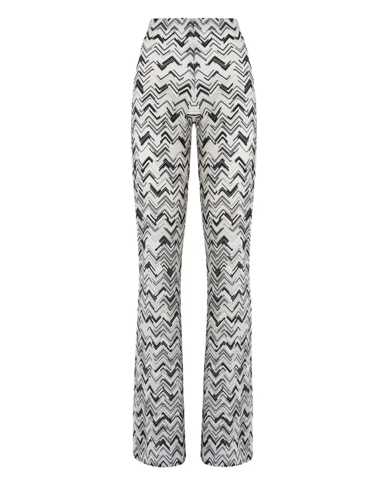 Missoni Hose mit Zickzackmuster - Schwarz Schwarz