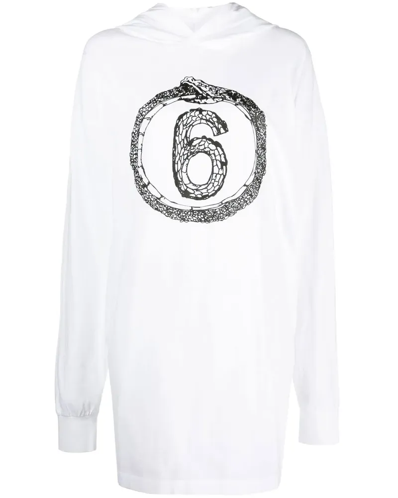 Maison Margiela Hoodie im Oversized-Look - Weiß Weiß