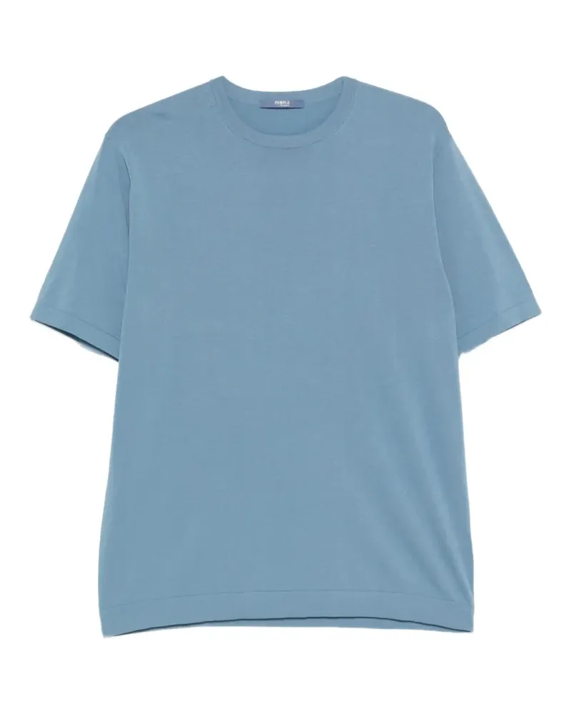 People of Shibuya crew-neck short-sleeve T-shirt - Blau Blau