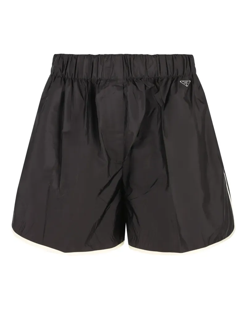 Prada Shorts mit elastischem Bund - Schwarz Schwarz
