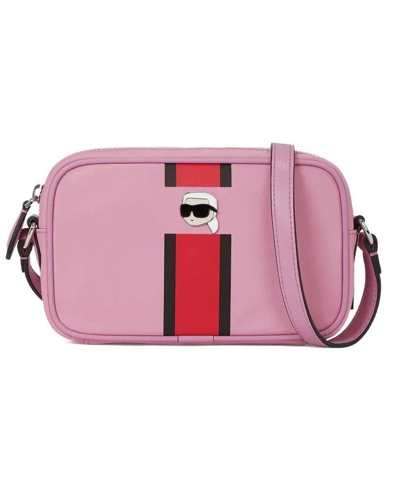 Karl Lagerfeld Ikon Kameratasche mit Streifen - Rosa Rosa