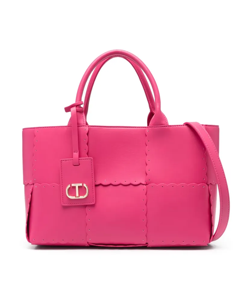 Twin-Set Schwarz Handtasche - Rosa Rosa