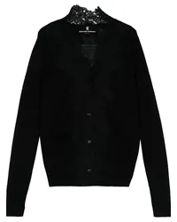 Ermanno Scervino Geknöpfter Cardigan mit Spitze Schwarz